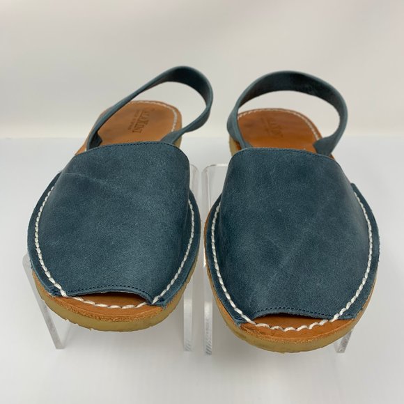 Calaxini Shoes - Calaxini Handcrafted Sandals 37 US 7 Blue Suede